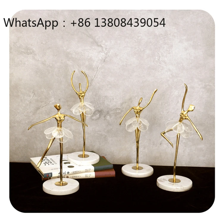 Single Piece Sale Luxury Crafts Ballet Girls Dancer Sculpture Living Room Hotel Home Accessories