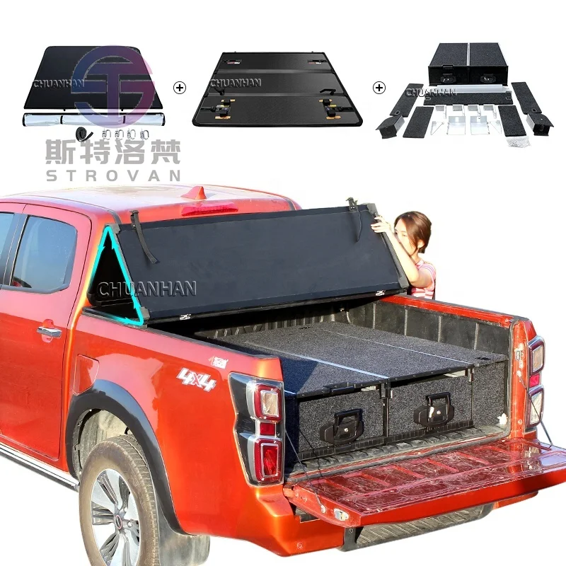 

Высококачественная трехсекционная крышка кузова (тент) для Nissan Navara 2014 NP300 D22, электрическая выдвижная, аналогичная Toyota Tacoma