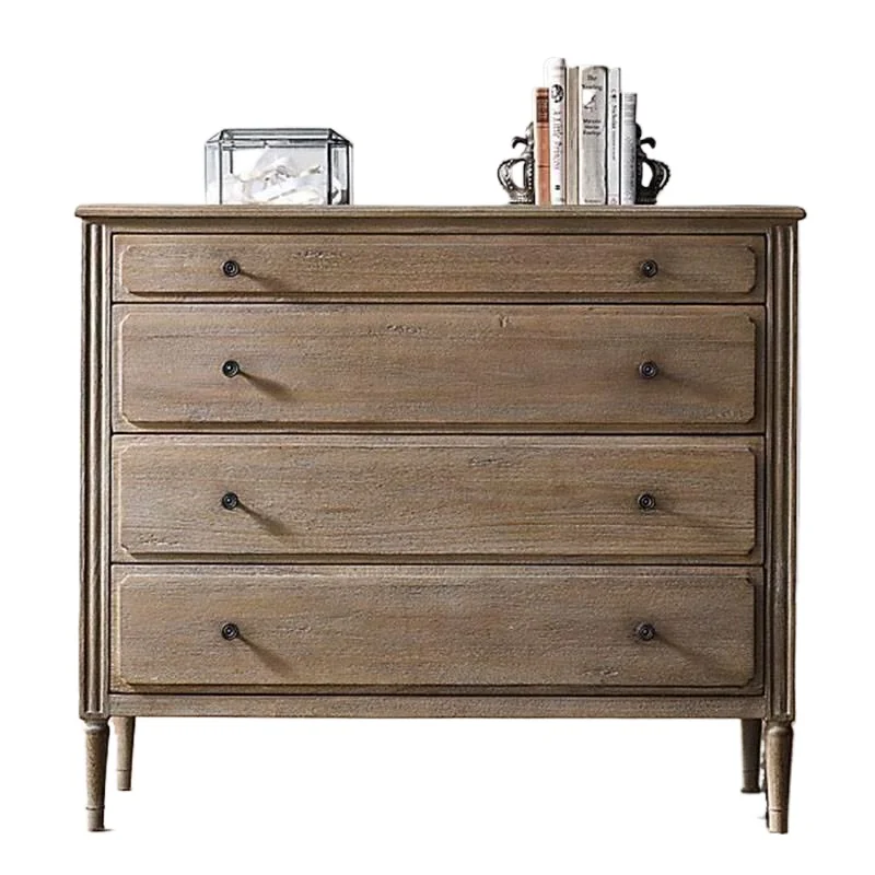 

United States, original order American solid wood complete chest cabinet French rural retro and old design