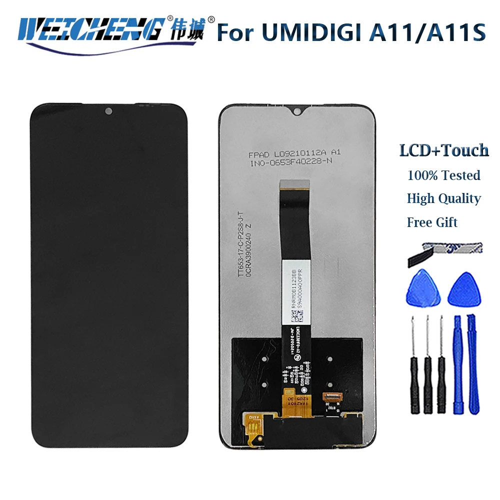 

6.53"Original UMIDIGI A11 LCD Display and Touch Screen Digitizer Assembly Replacement for UMIDIGI A11s LCD Sensor +Tools