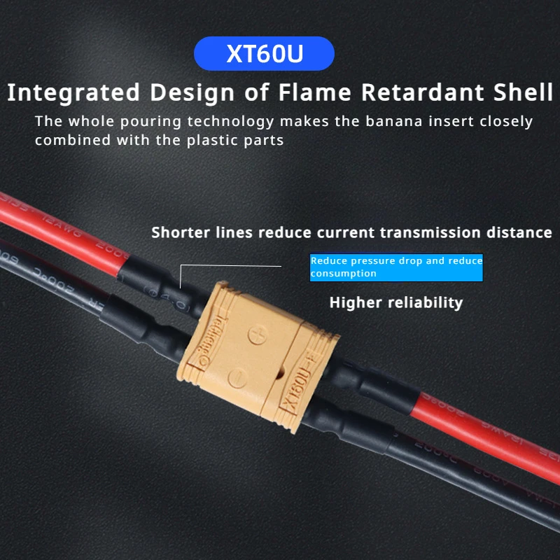 Bateria de lítio masculina e fêmea da tomada, cabo bonde do poder do teste do ajuste, UL3135, XT30, XT60, XT90