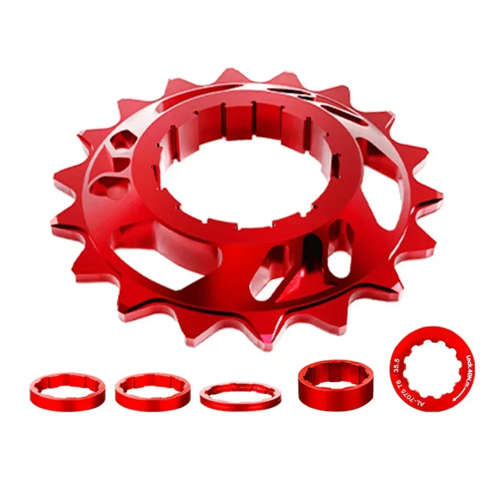 Single Speed Flywheel Conversion Kit 18T Cassette Cog Available In 4 Colors Mountain Road Bike Sprocket Cycling Accessories