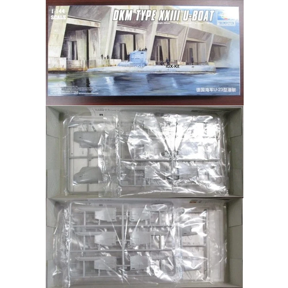 

Trumpeter 05907 1:144 Scale German U Boat U-Boat Type XXIII Project Type Ship Modeling Toy Hobby Plastic Model Assembly Kit