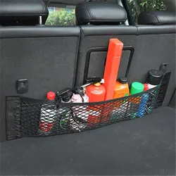 For Toyota Corolla Camry Rav4 Chr Avensis Yaris Auris Prius 40 Car Trunk Seat Back Elastic Storage Cargo Organizer Net Accessory