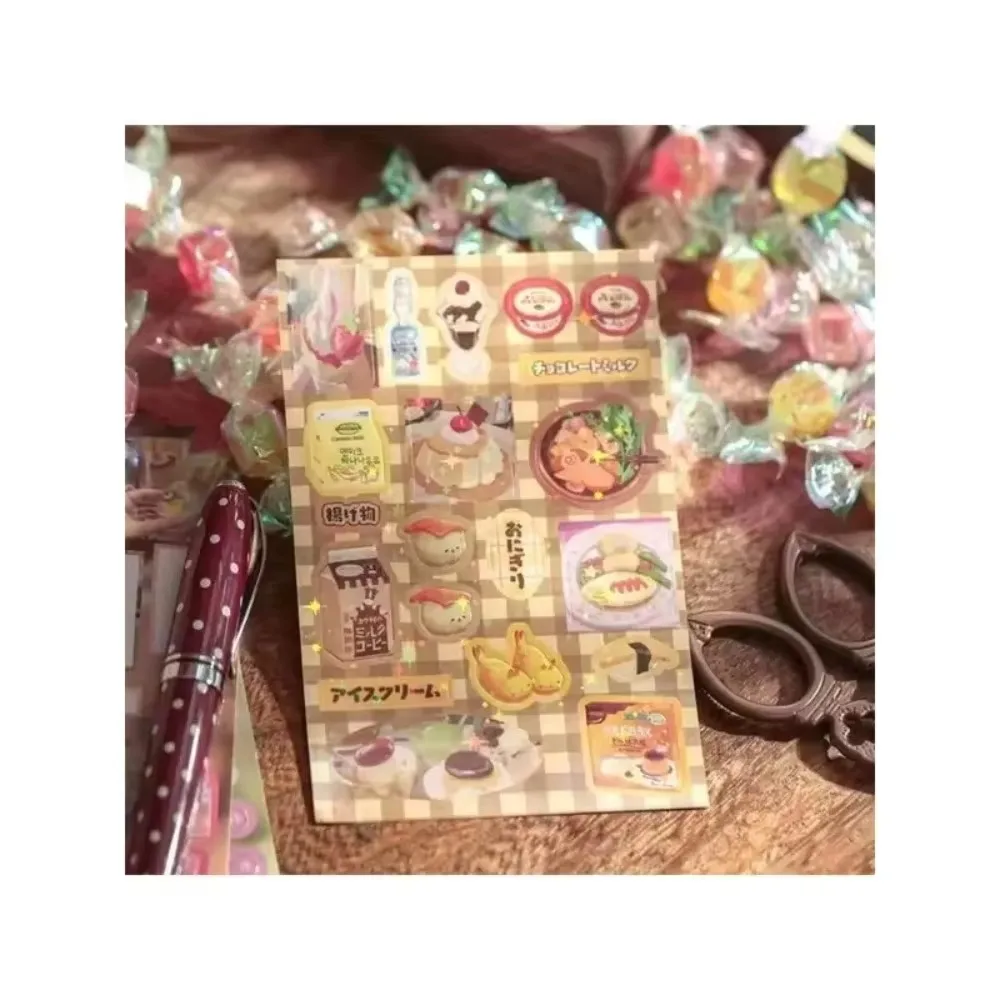 Japanese-Style Cute Sticker Book with Delicious Dessert and Cake Stationery Stickers, Suitable for Birthday and Back-to-School