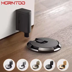 Heavy Duty Magnetic Door Stopper Mechanical Door Stop Adjustable Door Holder Non-punch Sticker Furniture Door Hardware