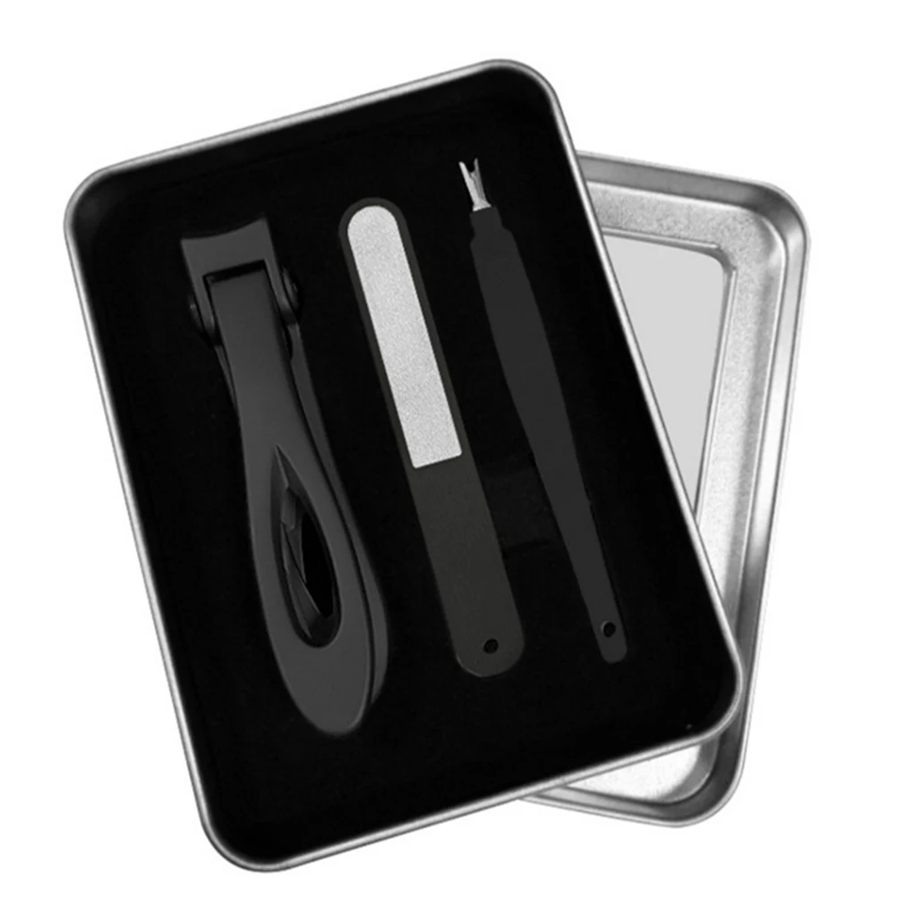 

3 Pcs Nail Clipper Set Stainless Steel Large Toenail Clippers Thick Nails Pedicure Manicure Grooming Kit Travel Gift Safety