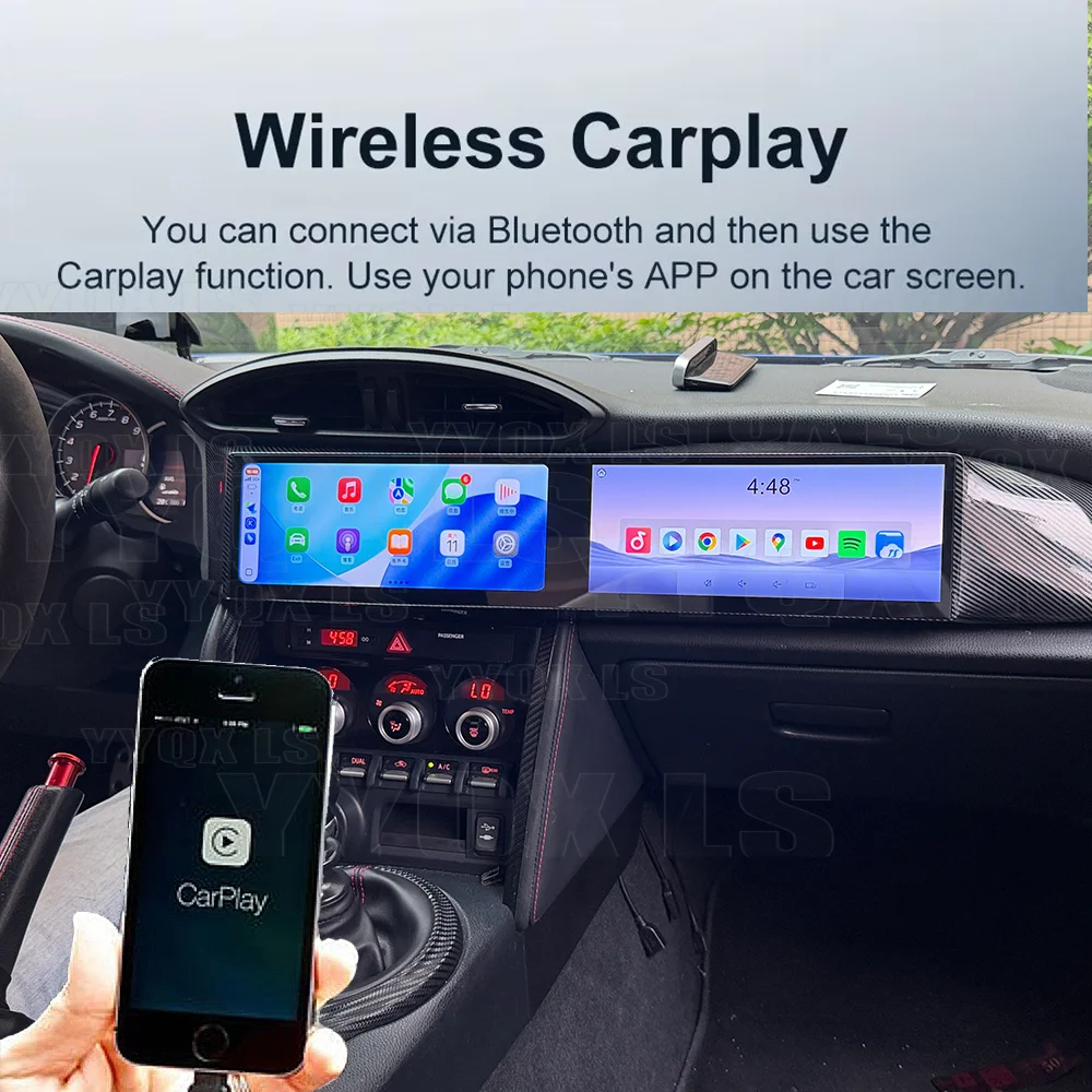 

Двухэкранный 10,25-дюймовый сенсорный экран для Toyota 86/Subaru BRZ 2012-2019, автомобильная магнитола с GPS-навигацией, мультимедиа, CarPlay, Android.