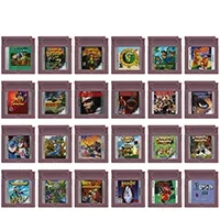 คอนโซลวิดีโอเกม 16 บิตการ์ด GBC เกม Adventure Island Perfect Dark Resident Evil Mega Man Harvest Moon สําหรับ GBC/GBA