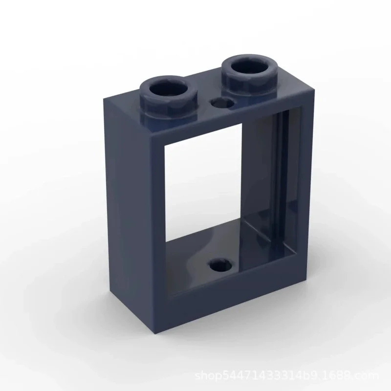 50 Uds rompecabezas partículas 60592 60601 ventana 1x2x2 Kit de bloques de construcción delanteros planos casa ladrillo Idea juguetes cumpleaños regalo de Navidad