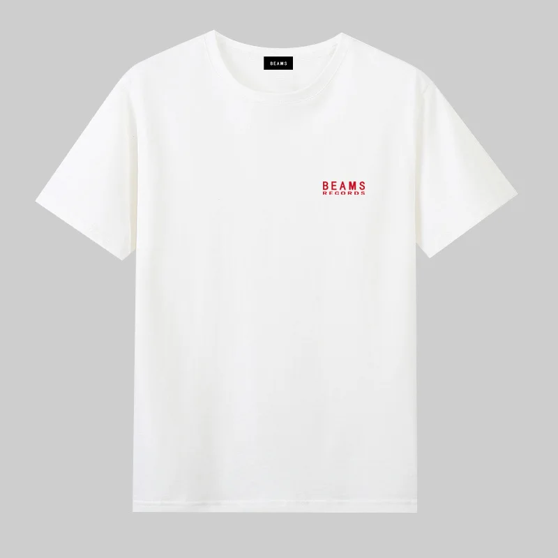 Japan Exports 25ss High-Quality Cotton T-Shirt Embroidered Logo Tees Couple Loose Short Sleeve Summer Casual O-Neck Tops