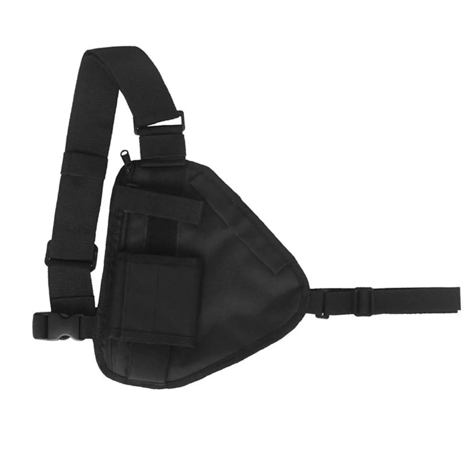 Rádio Bolsa Alça de Ombro Ajustável, Durable Unisex Chest Rig Pack