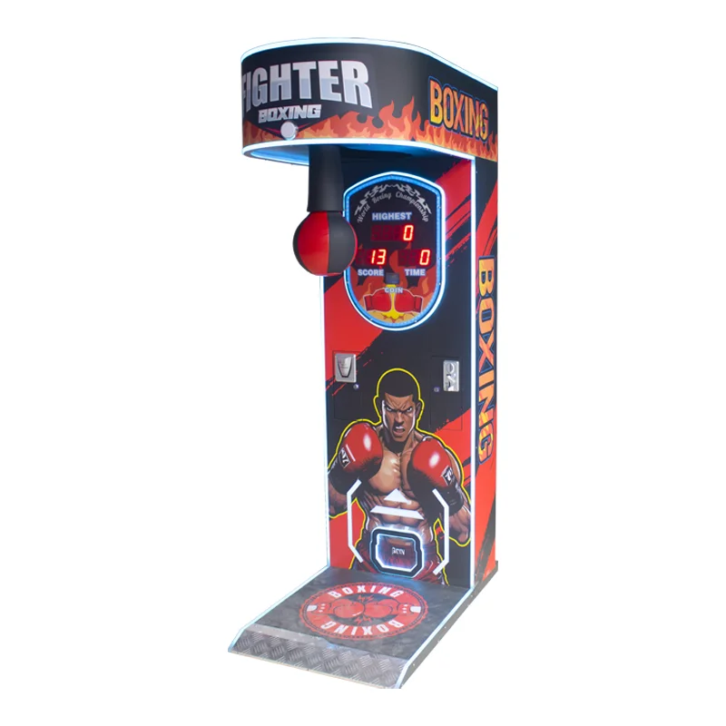 Factory's Electronic Boxing Sports Punching Bag Machine Arcade Game 1-Year English for Street Amusements Coin Operated