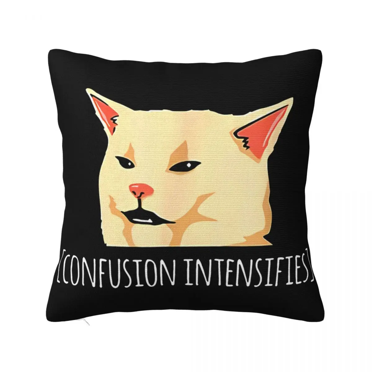 Smudge Lord Funny Confused Cat Meme Confused Concise Vintage Mens S Women Men Splicing Trend Interested Pillow Case