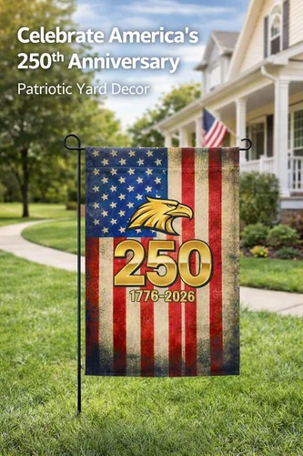 Double Sided American 250Th Anniversary Garden Flag 12X18 Inch Outdoor – USA Pat PPZ