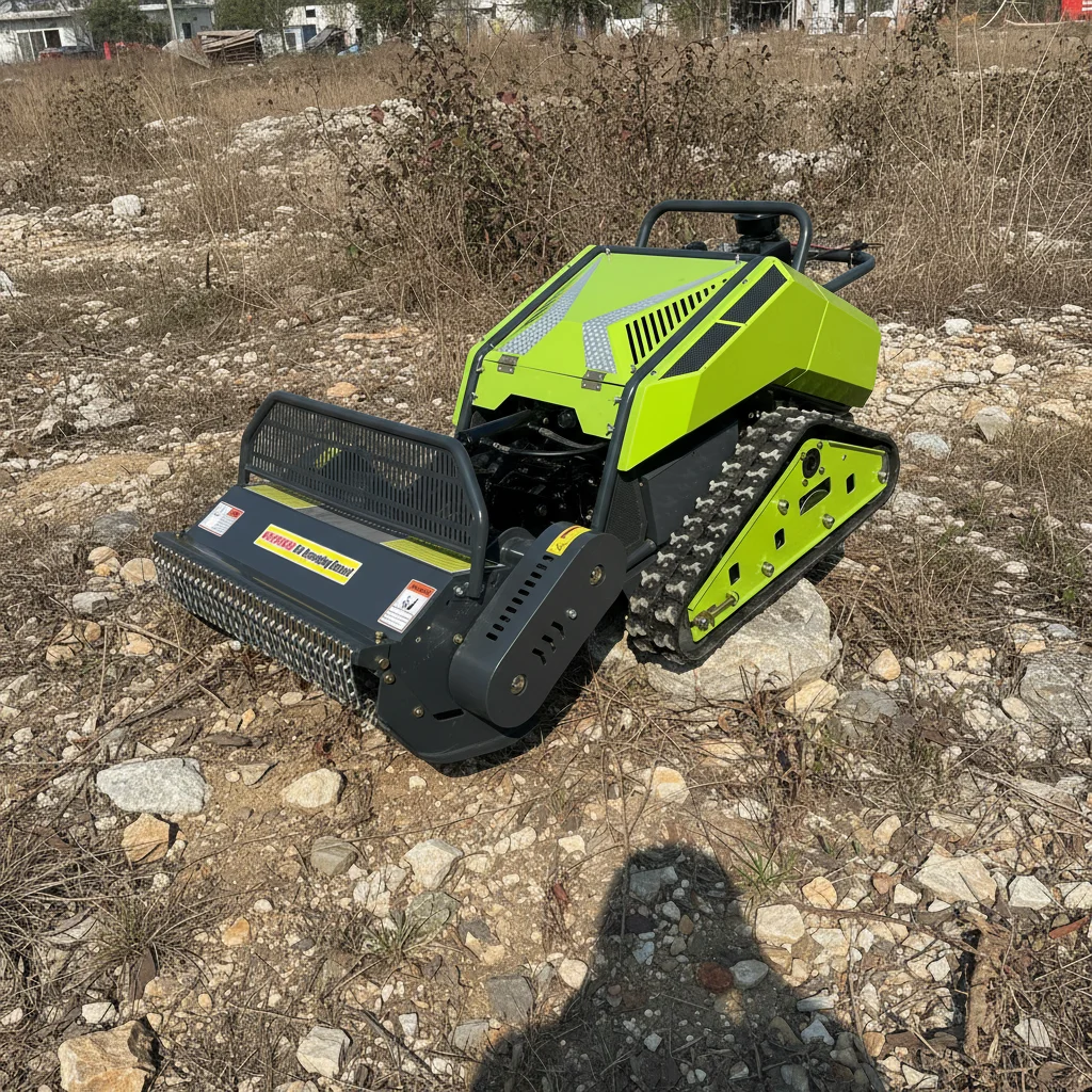 

Remote Control Tracked Grass Cutting Machine Crawler All Terrain Mower for Farm Orchard Garden