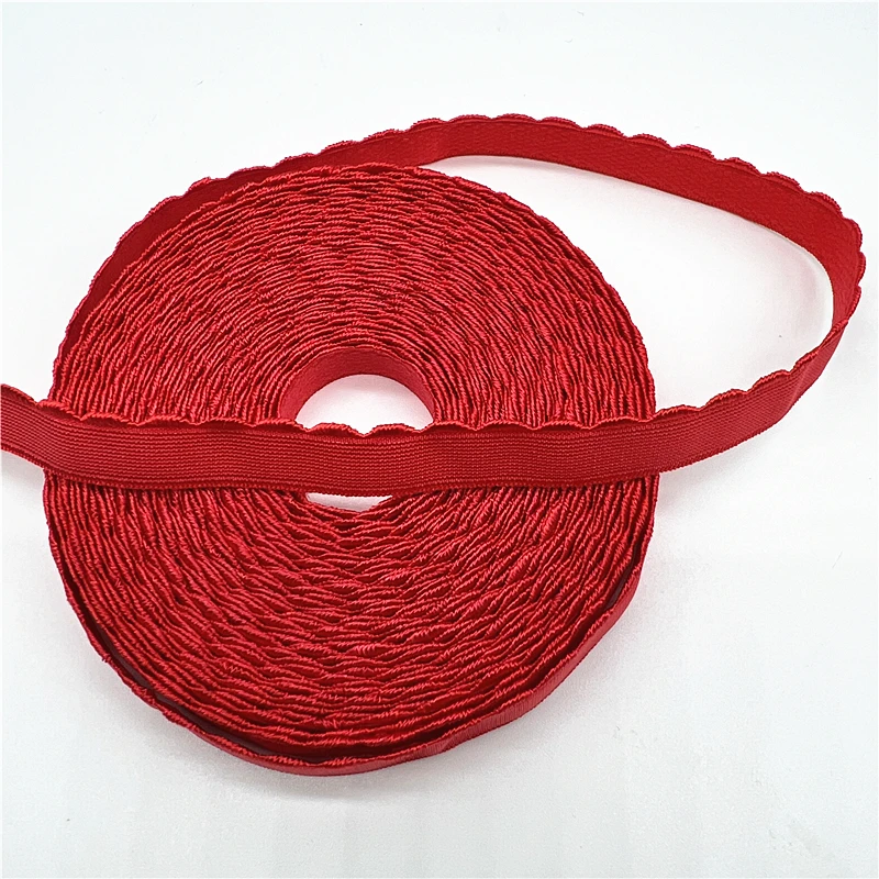 Elastic Crescent Lace Ribbon for Sewing, 10mm Width