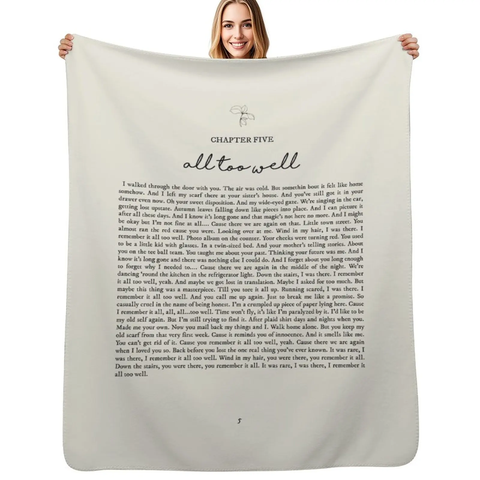 All Too Well Lyrics Throw Blanket bed plaid Giant Sofa manga Picnic Plaid Bed Blankets