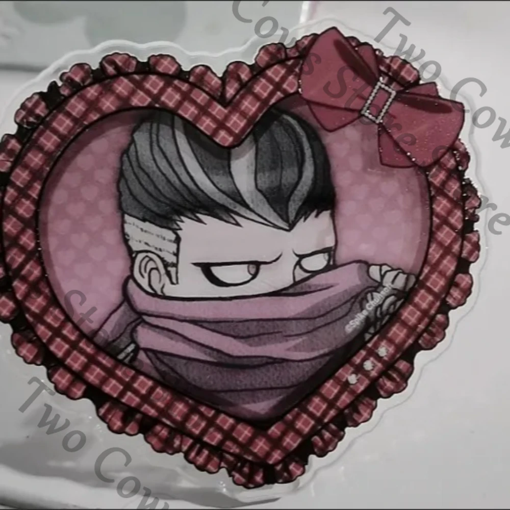 Danganronpa  Badge  Nagito Komaeda Kazuichi Souda Hanamura Teruteru Nidai Nekomaru Heart-shaped Acrylic Genuine New Style
