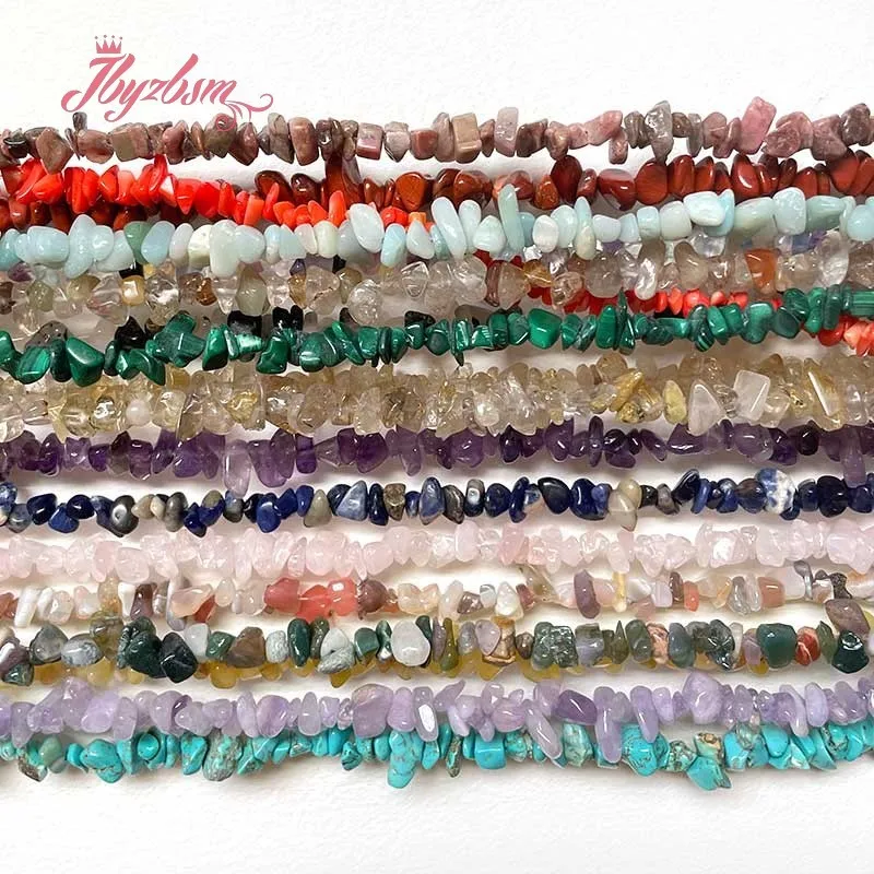 Natural Stone Beads Turquoise Fluorite Garnet Chip DIY Loose Strand 36cm For Jewelry Making Necklace Bracelet  Free shipping