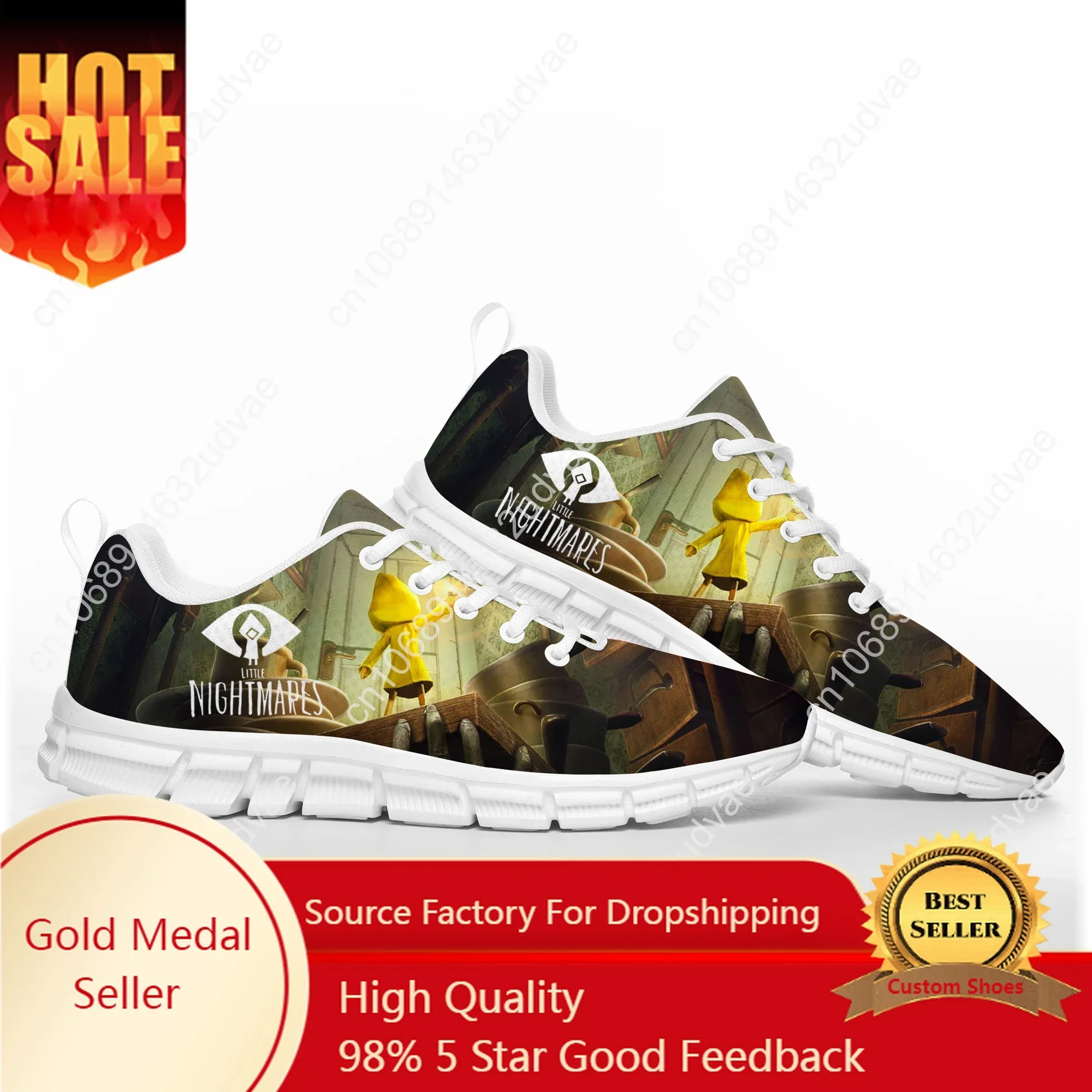 

Little Nightmares Game Cartoon Movie Sports Shoes Mens Womens Teenager Kids Children Sneakers Custom High Quality Couple Shoe