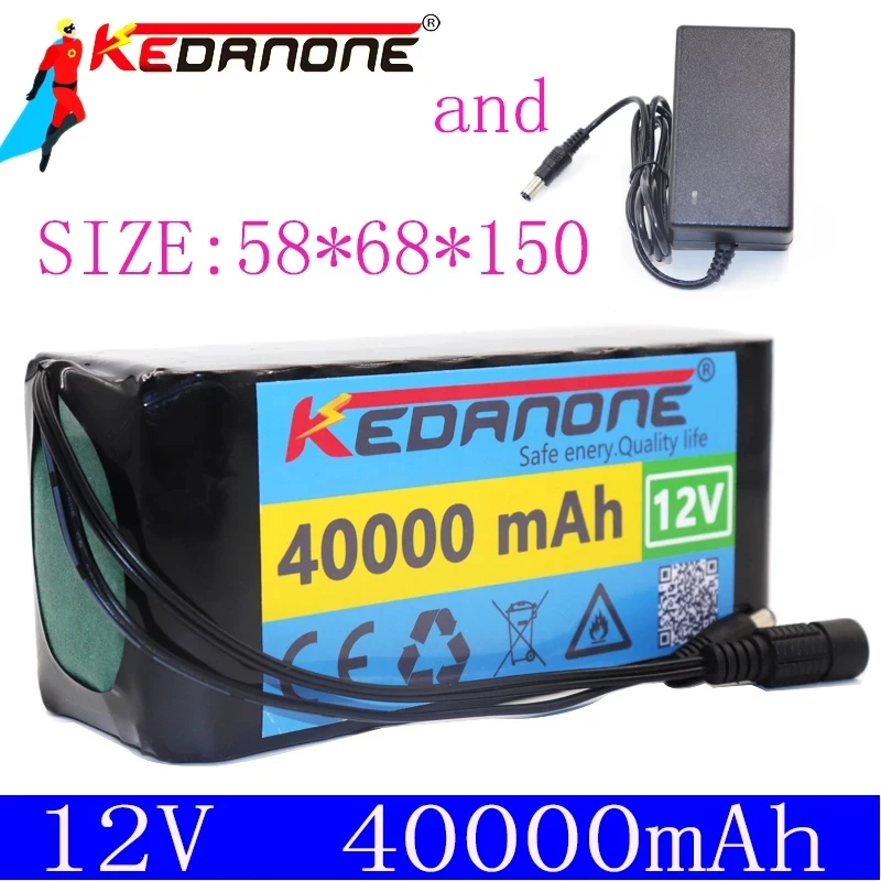 18650 Li ion battery 12V 40ah 3s10p 12.6V 40000mah is used for xenon lamp of inverter, solar street lamp is used for vehicle ins