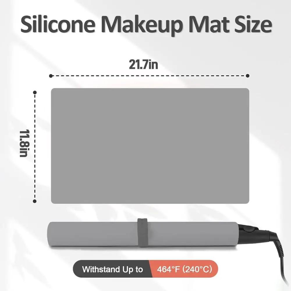 Heiße hitzebeständige Silikon-Make-up-Matte, wasserdicht, tragbar, leicht zu reinigen, Make-up-Zubehör für unterwegs