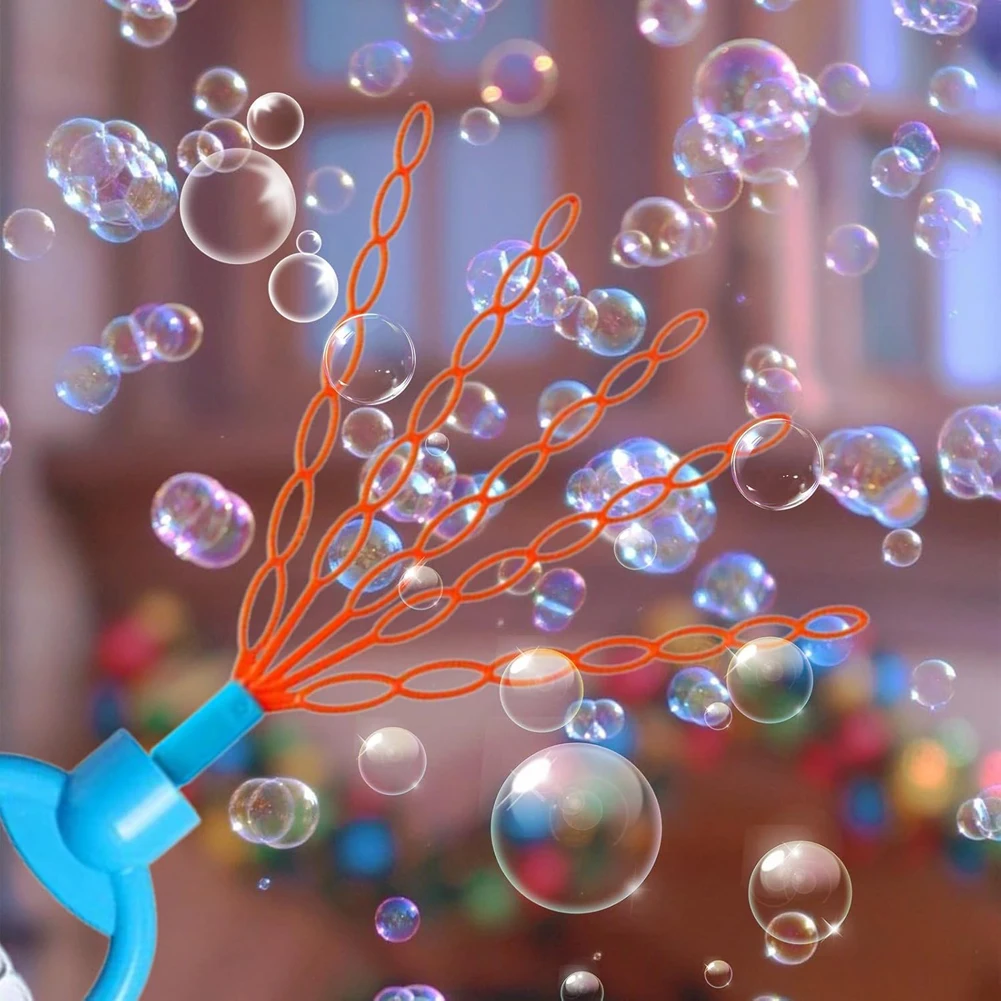 Baguette à bulles pour enfants, 32 trous, visage souriant, bâton à bulles, souffleur, activité de plein air, jouets de soufflage de savon amusants, cadeaux, 2025