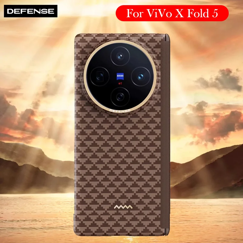 

DEFENSE Kevlar Magnetic Case For VIVO X Fold 5 Carbon Fibre Back Cover Case for VIVO X FOLD 5