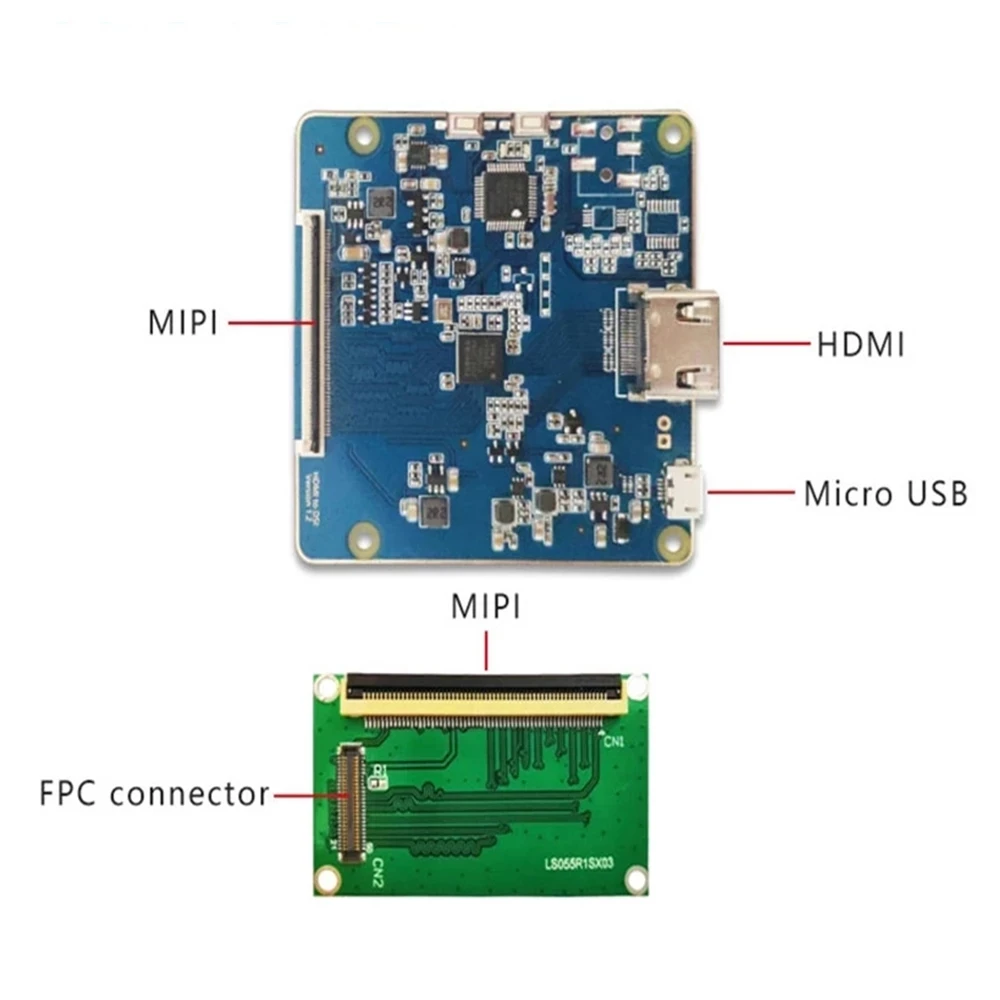 Layar LCD 5.5 "2K LS055R1SX04 Asli untuk HDMI 3D Sharp-Kompatibel dengan MIPI Ke Papan Printer 1440X2560 Hapus/dengan Lampu Latar