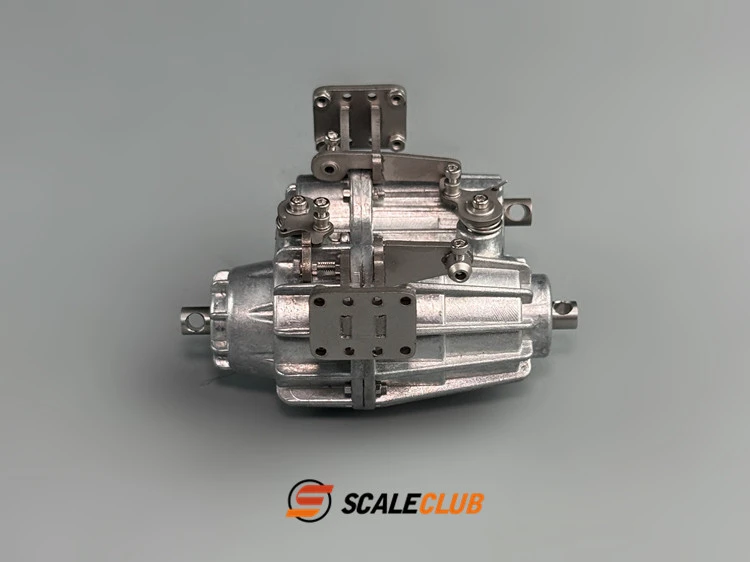 Metall-Verteilergetriebe mit abschließbarem Zentraldifferenzial und Antriebsabschaltung, V/H-Antriebsumschalter für 1/10 1/14 Crawler/Off-Road/Truck Scaleclub – Detail 9