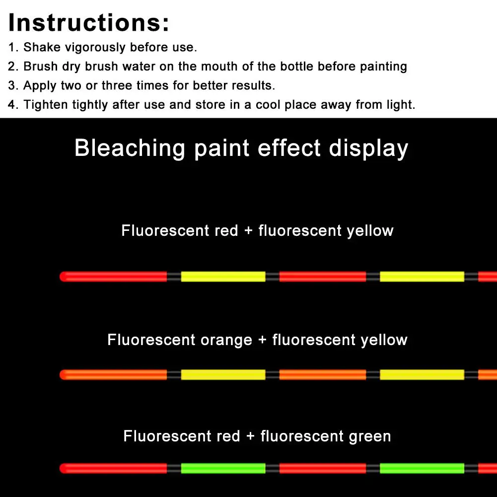 15 ml Fluoreszierende Farbe für DIY Schwimmer Schwanz Malerei Angeln Float Reparatur Tackle Reparatur Gewidmet Boje Schwanz Reparatur Werkzeug – Detail 13