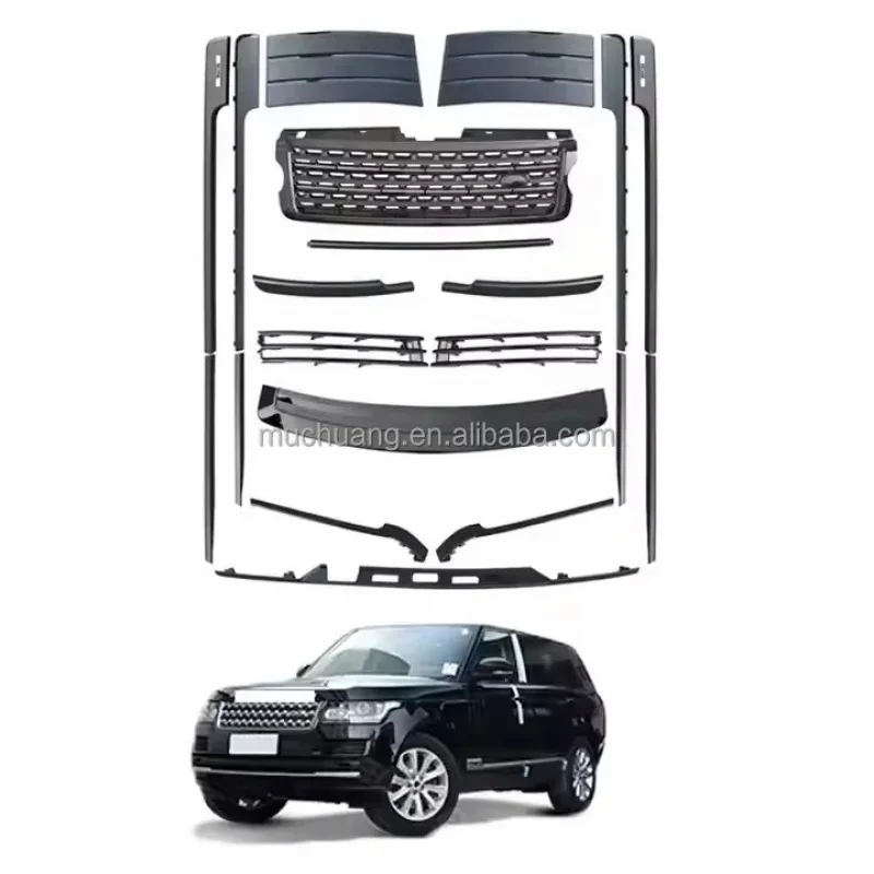 2013-2017 L405 Body Kit Black Front Grille Side Rear Trim Vehicles Years