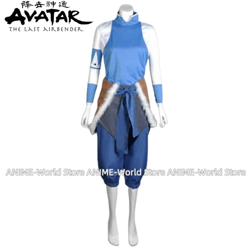 Anime Avatar Korra Cosplay Costume suit Custom size Any Size Shoes Wig