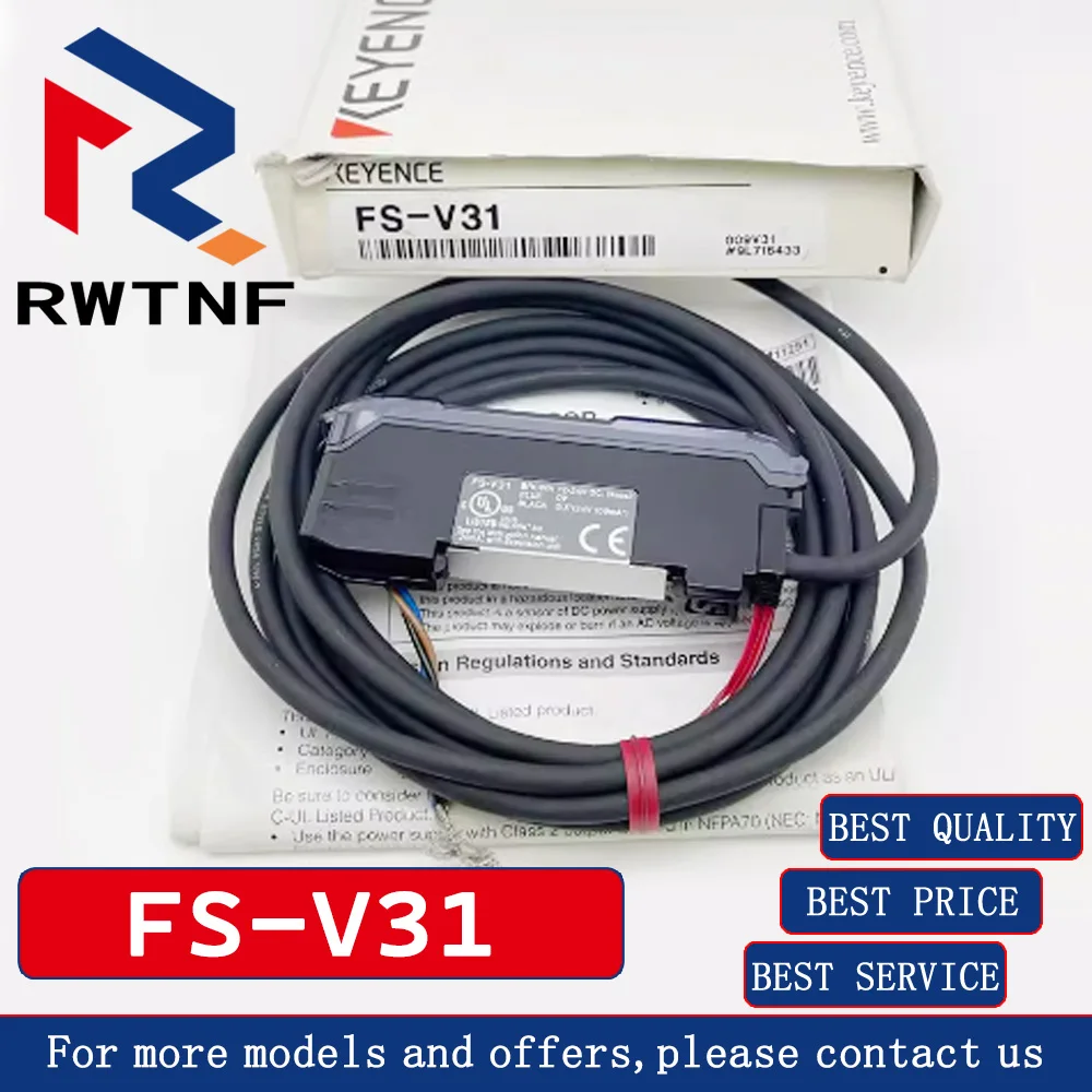 Brand New Genuine FS-V31 KEYENCE dual digital display fiber amplifier, photoelectric switch sensor high speed 24V