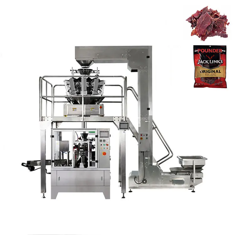 Automatic absorber doypack packing machine for beef jerky