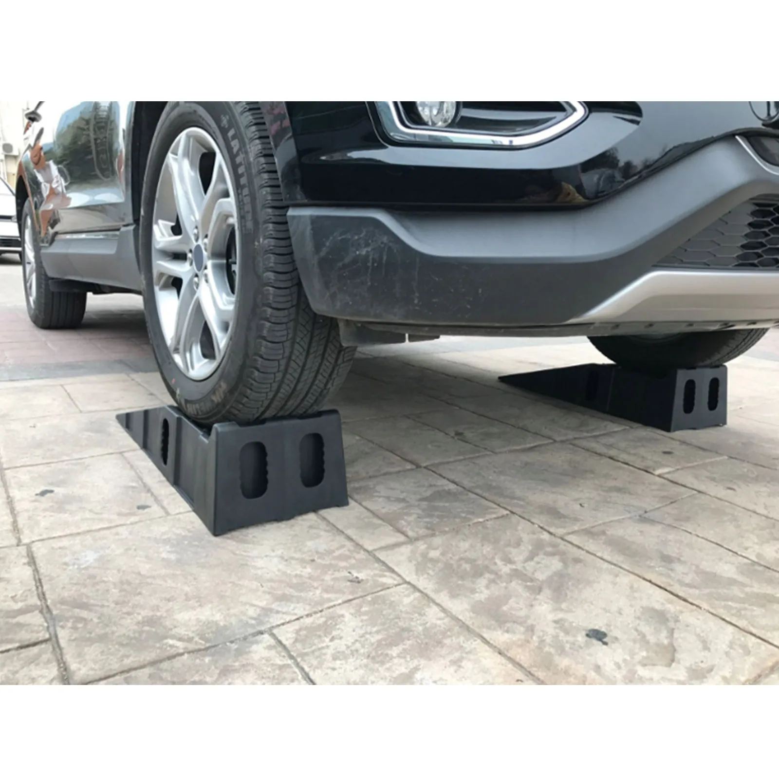 1 Pair Car Loading Ramp Set Non-slip Robust Kerb Doorstep 7.25 tonnes/16000lbs Max Lifting Height 170 mm