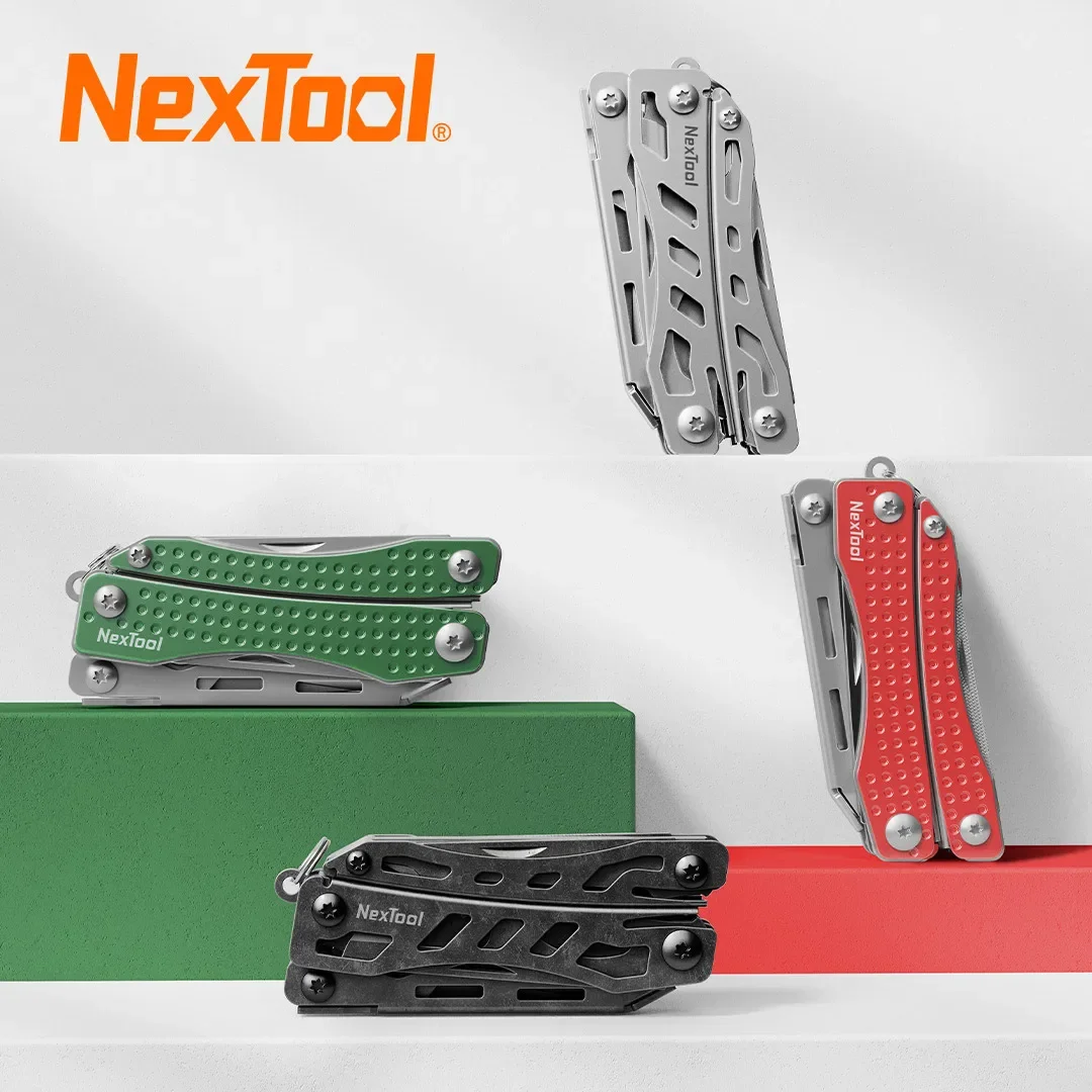 Nextool-mini Flagship Ferramenta Multi Funcional Ferramenta de Mão Dobrável Edc Alicador de Chave de Fenda Abridor de Garrafas para Multiferramenta ao ar Livre 10 em 1