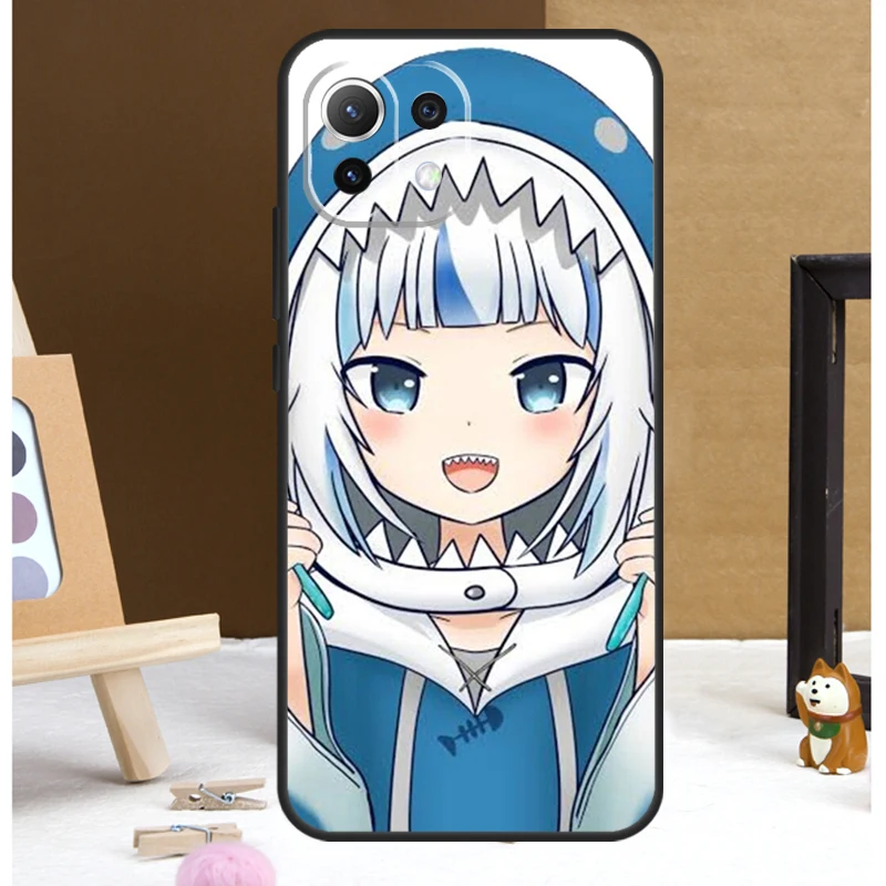 Gawr Gura Hololive Anime Case For POCO X6 Pro M6 X3 X4 X5 F3 F5 M5s Xiaomi 13 14 Ultra 12 Lite 11T 12T 13T Pro Cover image 6