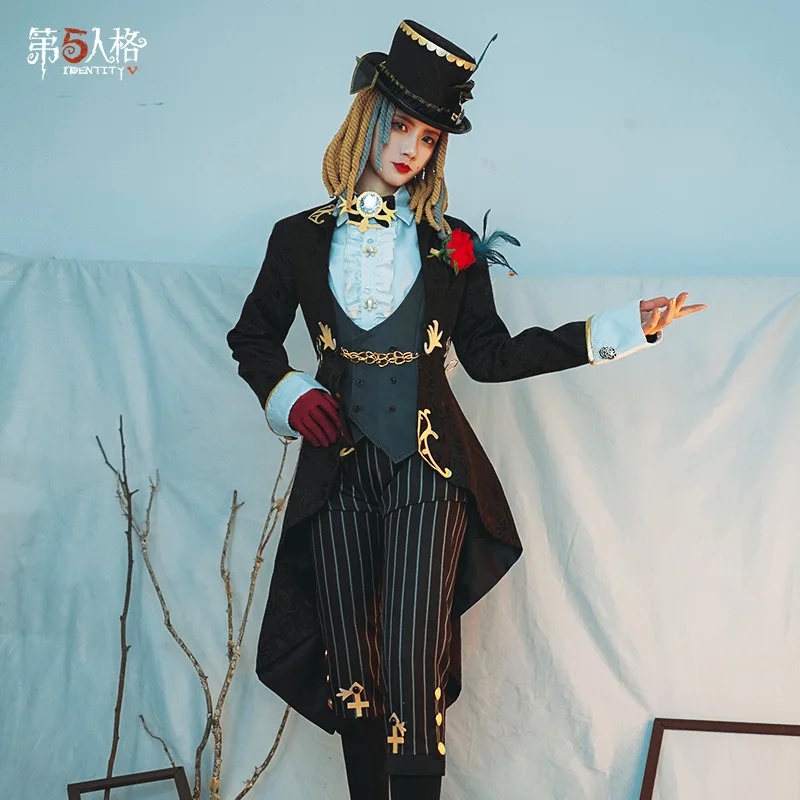 

Game Identity V Cosplay Costumes Demi Bourbon Cosplay Costume Barmaid True Proof New Skin Uniforms Costume Suits Black Clothes