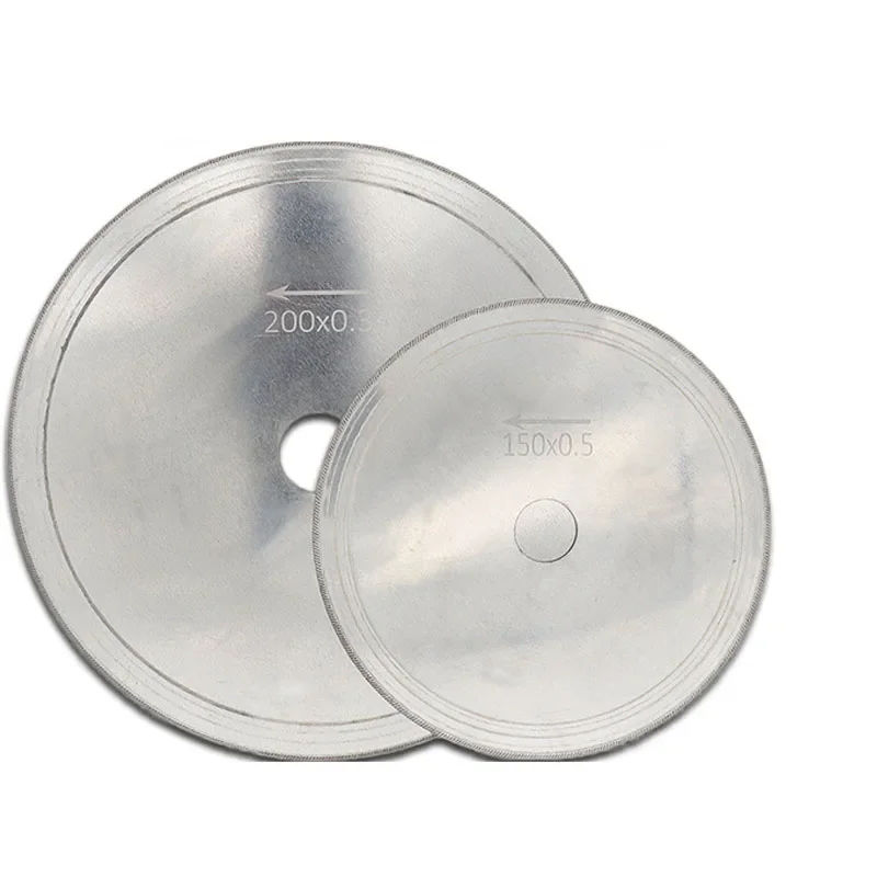 Ultra-fino diamante Circular Saw Blade, corte de mandril disco para mármore, jade, ágata, vidro, gemas, pedra corta ferramentas, 3-8 \