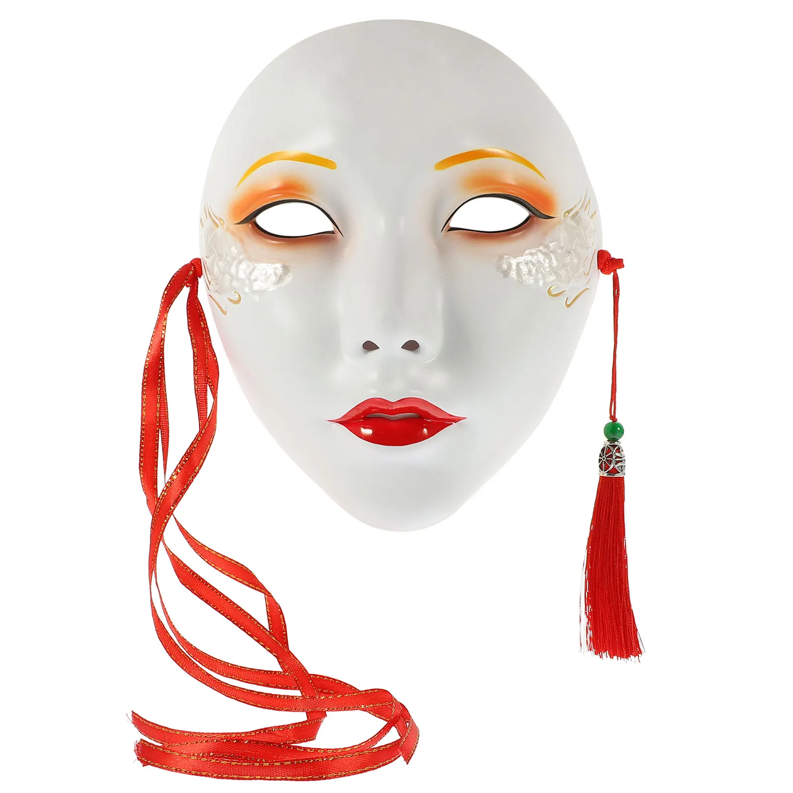 

Masquerade Mask Full Face Plastic Women Adults Lightweight Cosplay Party Halloween Festival Mask Prop Unique Design Photo Decor