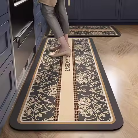 VIKAMA Kitchen Laundry Room Corridor Passageway Mat Entrance Hall Entry Door Easy To Clean Crystal Velvet Carpet Home Decoration