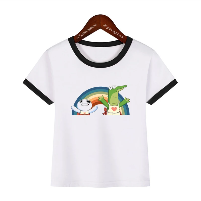 T-Shirt For Boys/Girls Funny Oddballs Cartoon Print Children'S Clothing Tshirt Fashion Casual Boys/Girls Clothes 2 To 12 Years