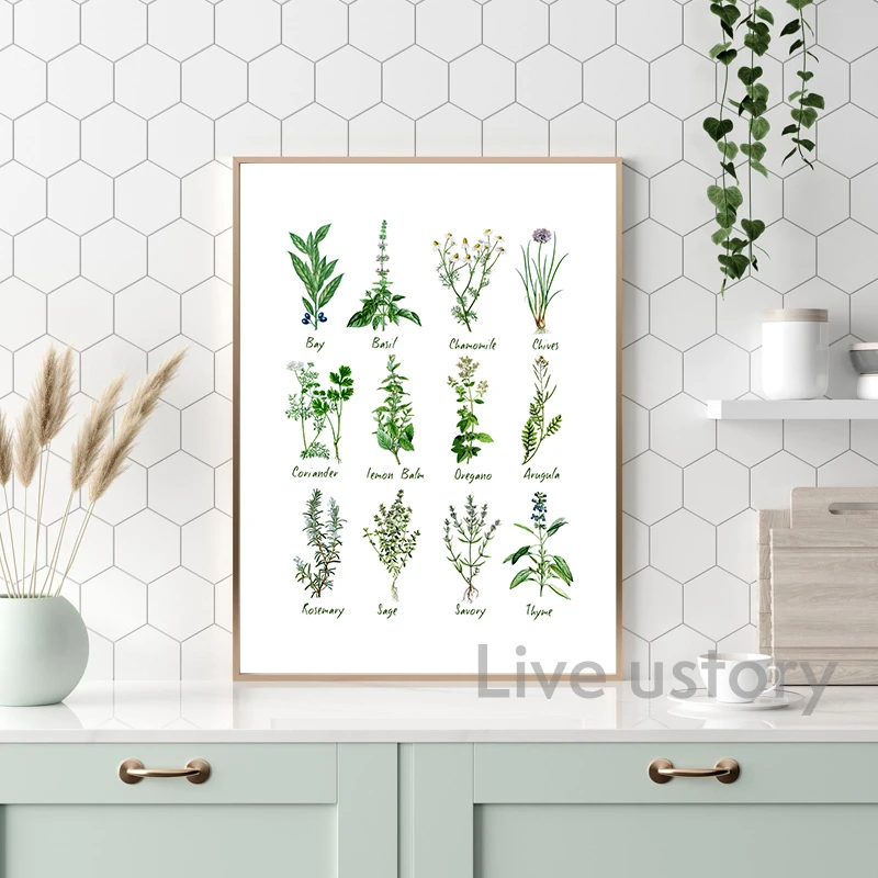 Cooking With Love Kitchen Quote Wall Art Prints And Poster  , Baking With Heart Canvas Painting Wall Pictures Home Kitchen Decor