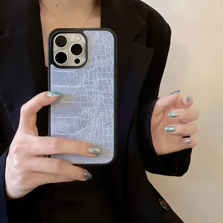 التمساح الحبوب قضية الهاتف الخليوي آيفون 17 الهواء 16 15 14 زائد 13 12 11 برو ماكس حماية الجلود غطاء ممتص للصدمات من البولي يوريثان المضادة للخبط #3