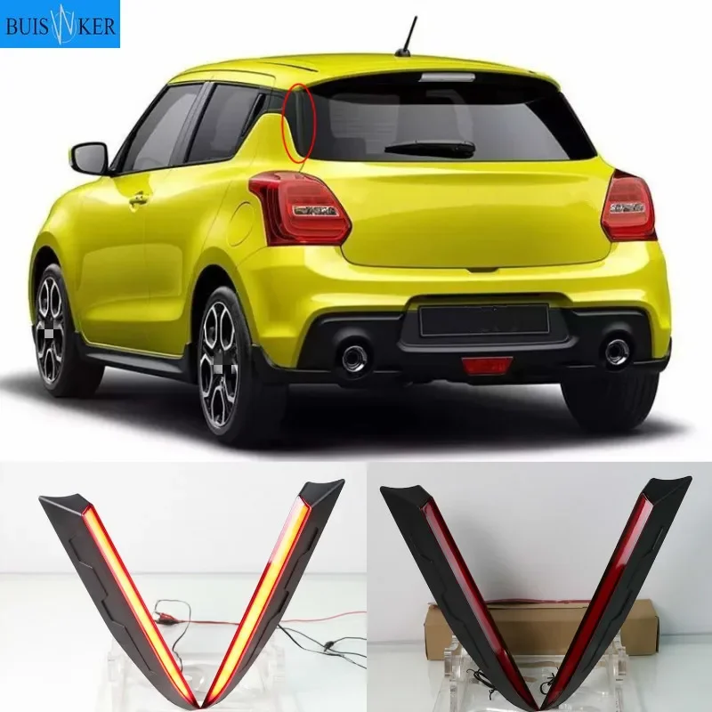 

Multi-functions Car LED For Suzuki Swift 2017 2018 2019 Rear Fog Lamp Pillar Light Bumper Light Brake Light Decoration