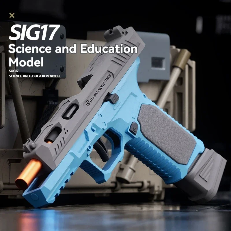 Pistola a proiettile morbido di alta qualità Manuale G17 Glock Pistola giocattolo Rivista inferiore Sport all'aria aperta Cs Armi da gioco Regali per bambini in sicurezza