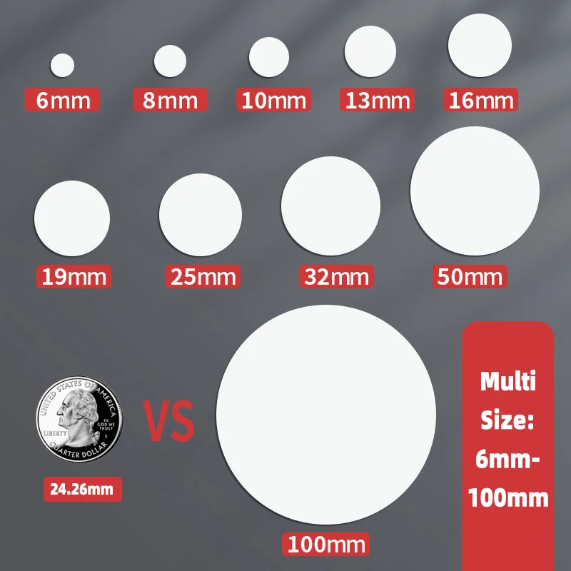 6mm-100mm selbst klebende Punkt etiketten aufkleber 15 Blatt mehrfarbige und große runde Aufkleber für Lebensmittel behälter/Sammelalbum/Verpackung