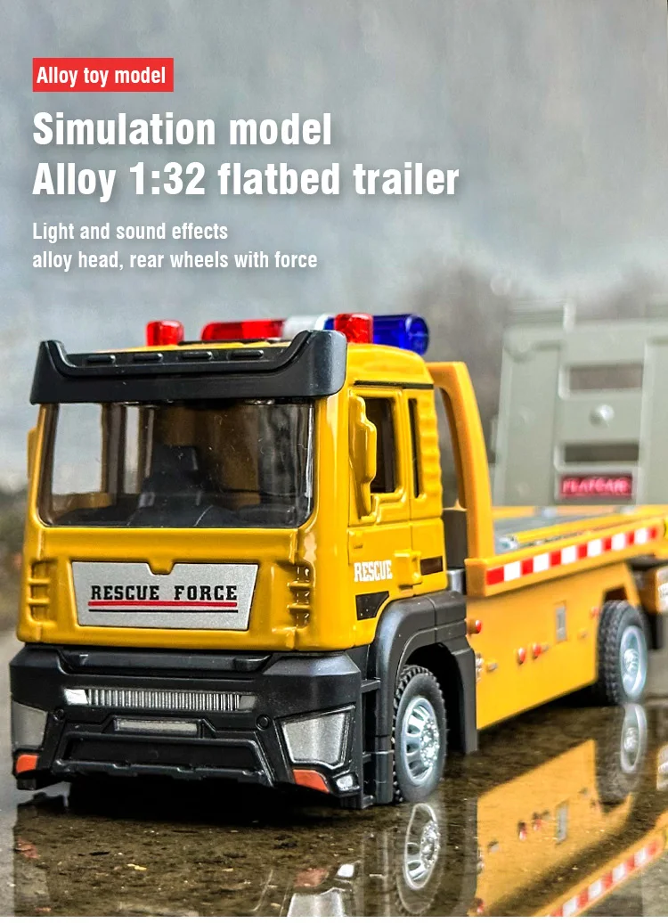 RC inżynieria stopu Model samochodu przyczepa burtowa zdalnie sterowany samochody zabawkowe inżynieryjny dla dzieci prezent urodzinowy dla chłopców